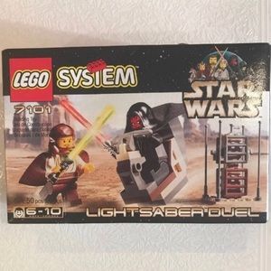 Vintage Star Wars unopened lego set light saber duel collectors item Star Wars